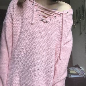 Pink sweater